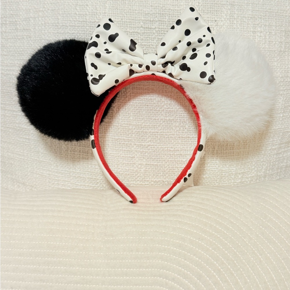 Cruella De Vil Ears Headband for Adults, 101 Dalmatians